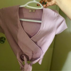 aritzia / little moon wrap top